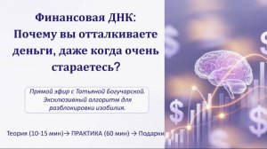 НЕЙРОГРАФИКА С ТАТЬЯНОЙ БОГУЧАРСКОЙ. АЛГОРИТМ НЕЙРОГРАФИКИ "РАЗБЛОКИРОВКА ФИНАНСОВОЙ ДНК"