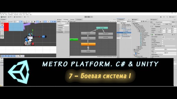 MetroPlatform. Программирование на C# и Unity 7 – Боевая система I