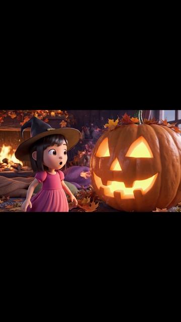 Первый Хэллоуин Асие 🎃 Милая 3D-анимация | Asie's First Halloween #shorts #3danimation