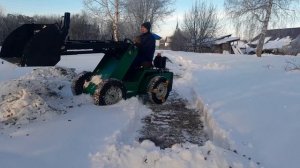 Чистка плотного снега