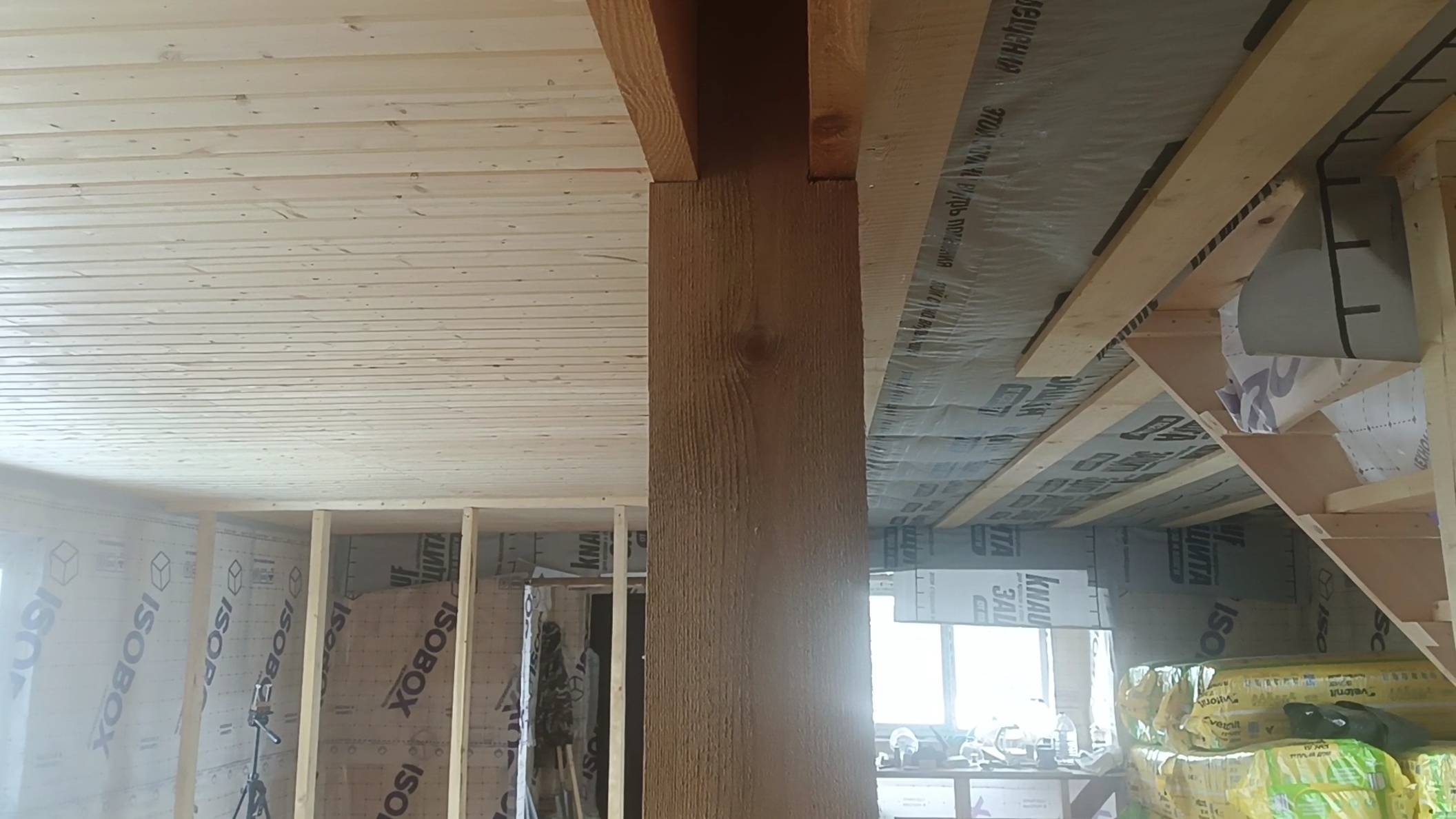 Потолок из вагонки. Дом Сани и Кати. смотреть онлайн