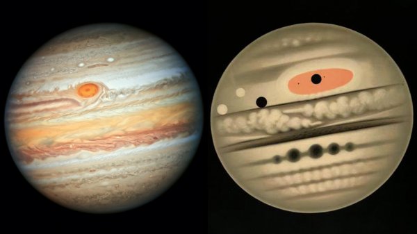 Внутри Юпитера обнаружена крупная планета.