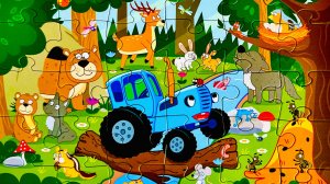 Пазл Синий Трактор 🚜 видео для детей. Собираем вместе ❤️