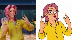 Demon Hunters – Cringe Remix 🤡Soda Pop.  Охотники на демонов превратились в проклятый мульт #мем