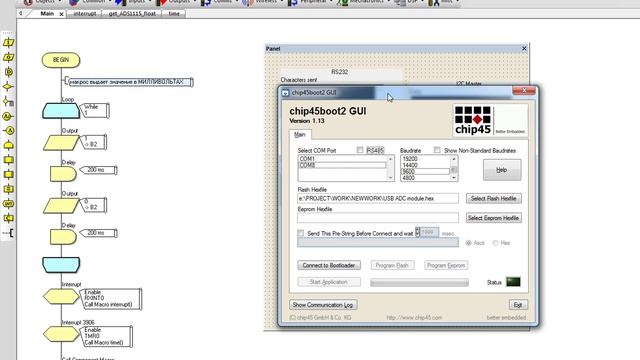 USB ADC Module прошиваем автозагрузчик