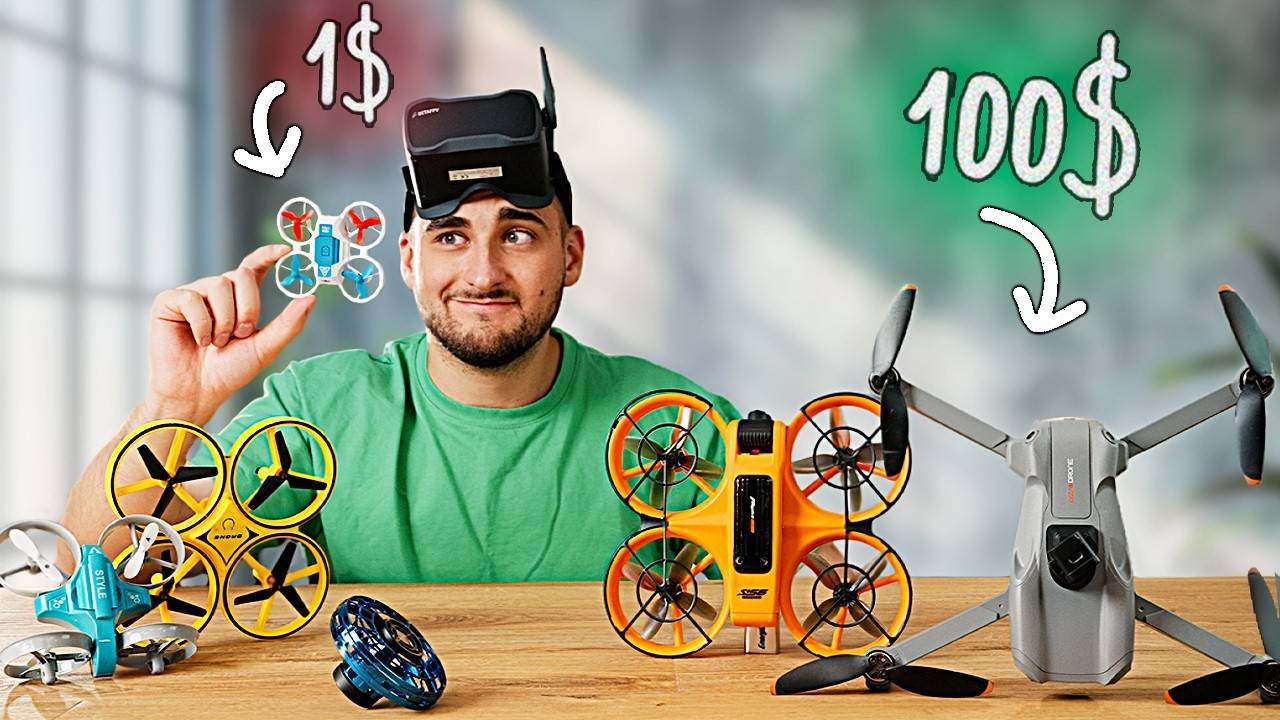 1 vs 10 vs 100 КВАДРОКОПТЕР . смотреть онлайн