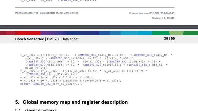BME280 документация смотреть онлайн