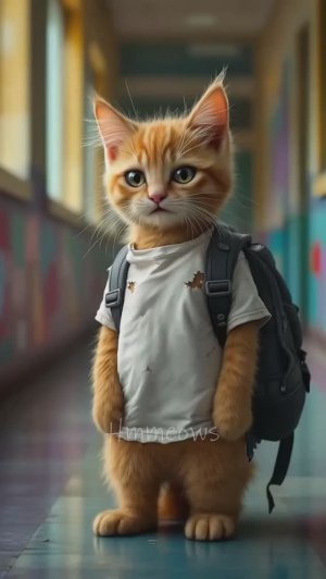 Над Бедной Кошкой Смеялись... но она упорно трудится, чтобы купить школьную форму 🎽🐱