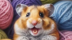 Разбираю моточки 🧶🐹Тайник номер два 🧶