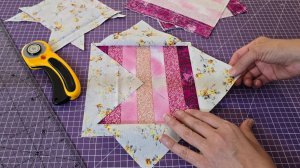 Как превратить простые полоски в прекрасный узор для лоскутного одеяла.