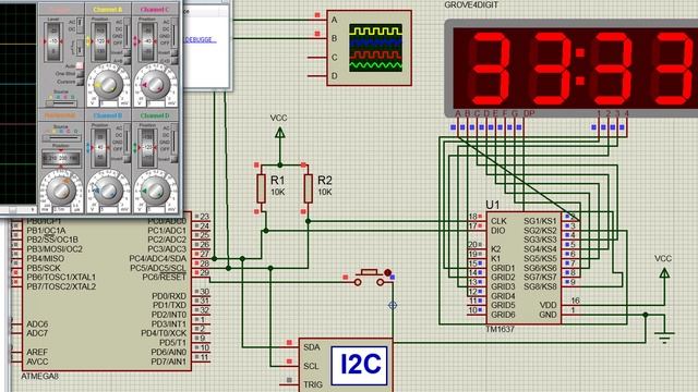 FLOWCODE УРОК 75 модуль индикации на TM1637 часть 3