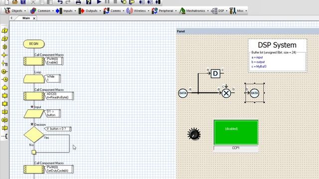 FLOWCODE УРОК 96 DSP часть 5 обрабатываем звук