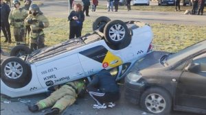 ДТП с таксистом в Междуреченске, проспект Шахтеров