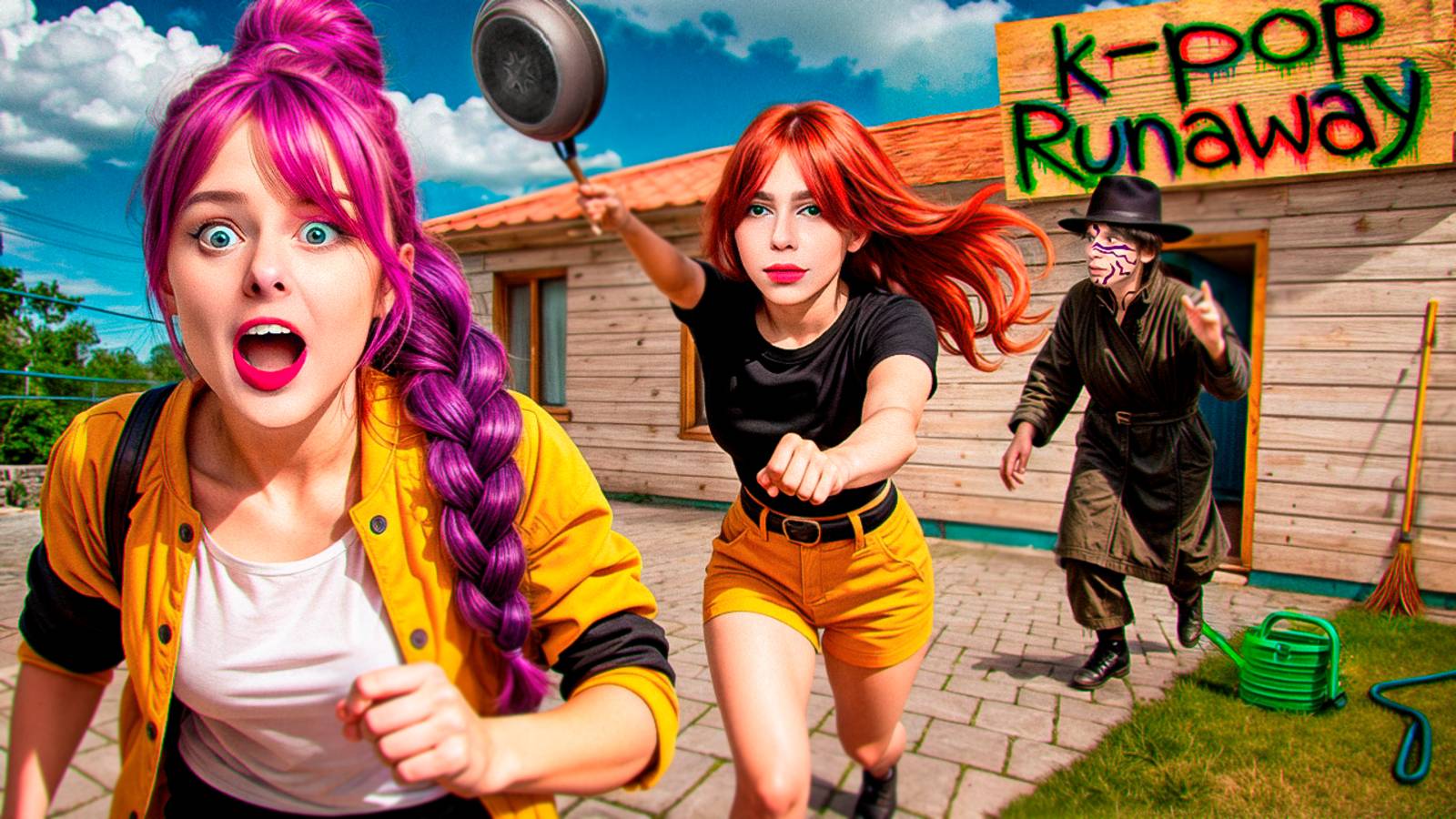 СБЕГАЮ ОТ KPOP DEMON HUNTERS в SCHOOLBOY RUNAWAY в РЕАЛЬНОЙ ЖИЗНИ! смотреть онлайн