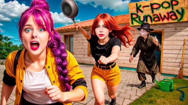 СБЕГАЮ ОТ KPOP DEMON HUNTERS в SCHOOLBOY RUNAWAY в РЕАЛЬНОЙ ЖИЗНИ!