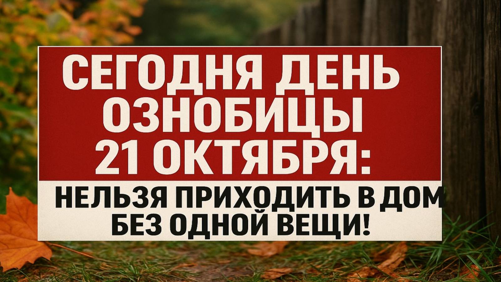 Сегодня 21 октября день Трифона и Пелагеи: что категорически нельзя делать в Ознобицы смотреть онлайн