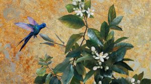 Таймлапс  картины "Мандариновое настроение".