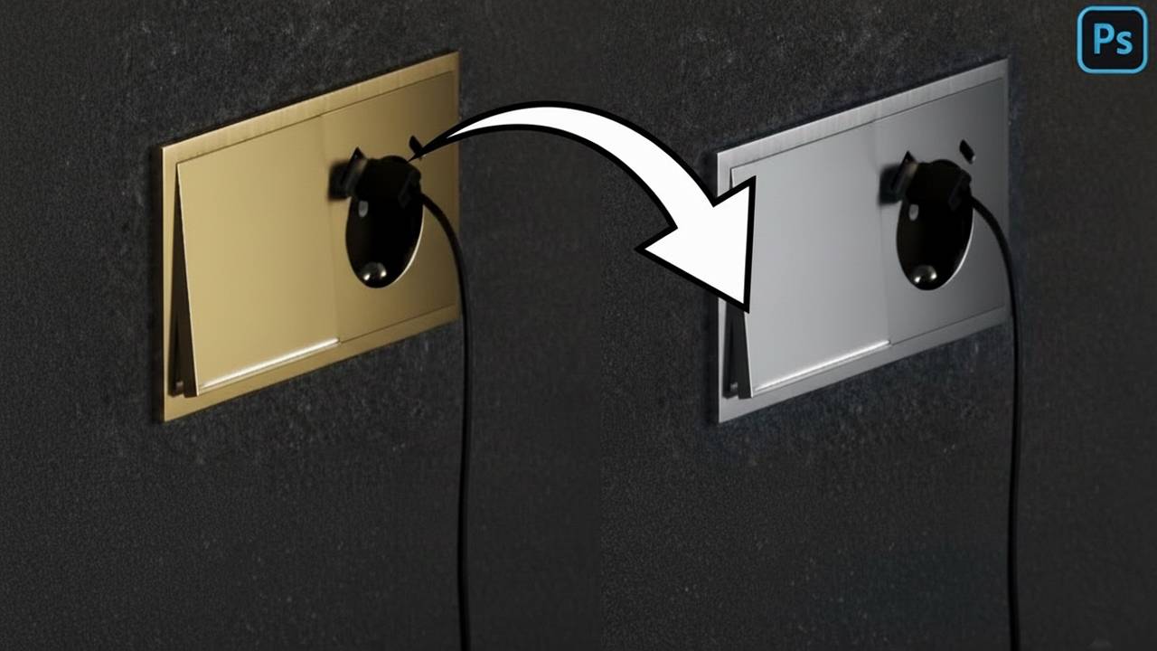 Как в фотошопе перекрасить элемент