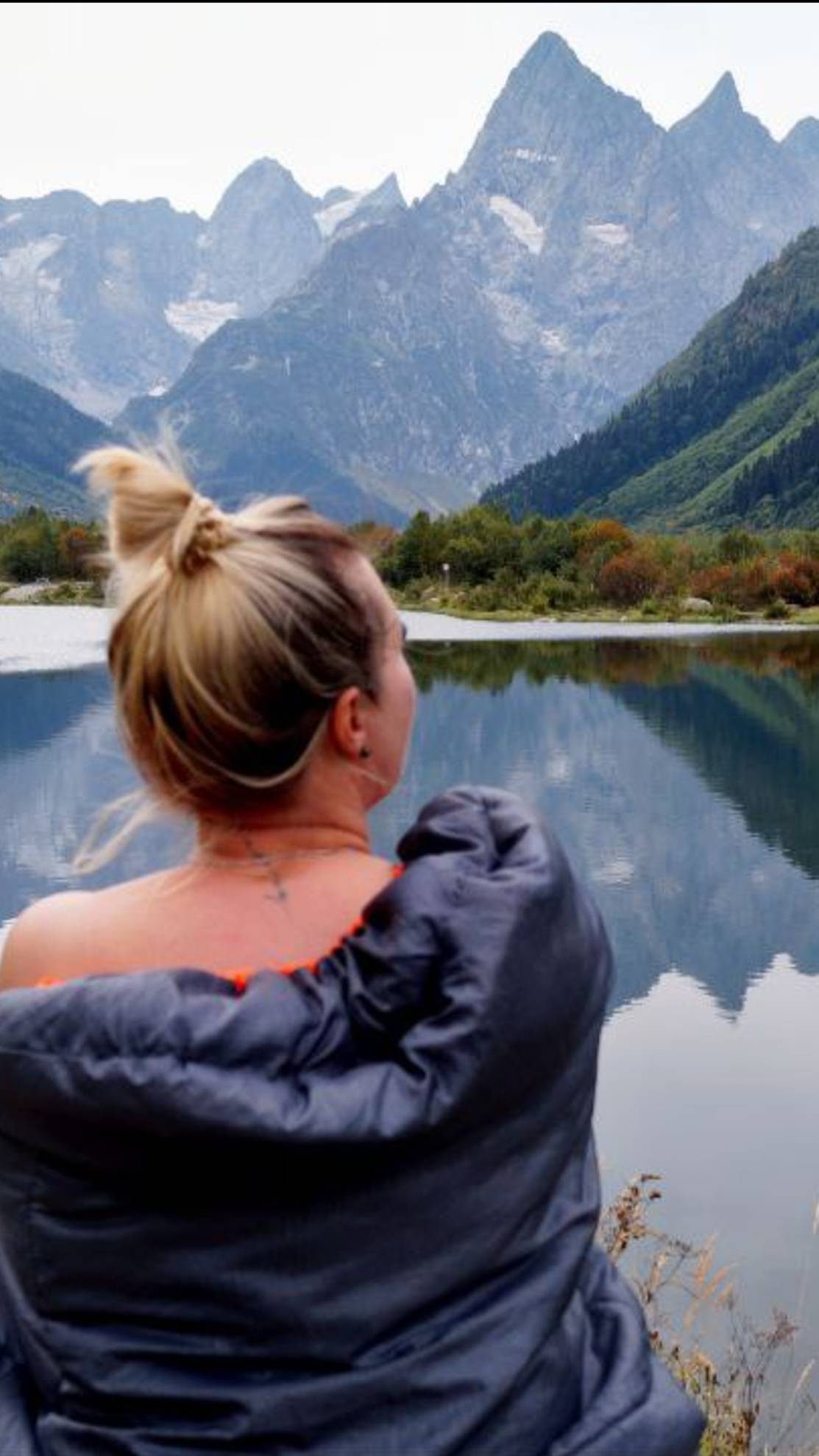 Домбай. Утро на озере Туманлы-кëль