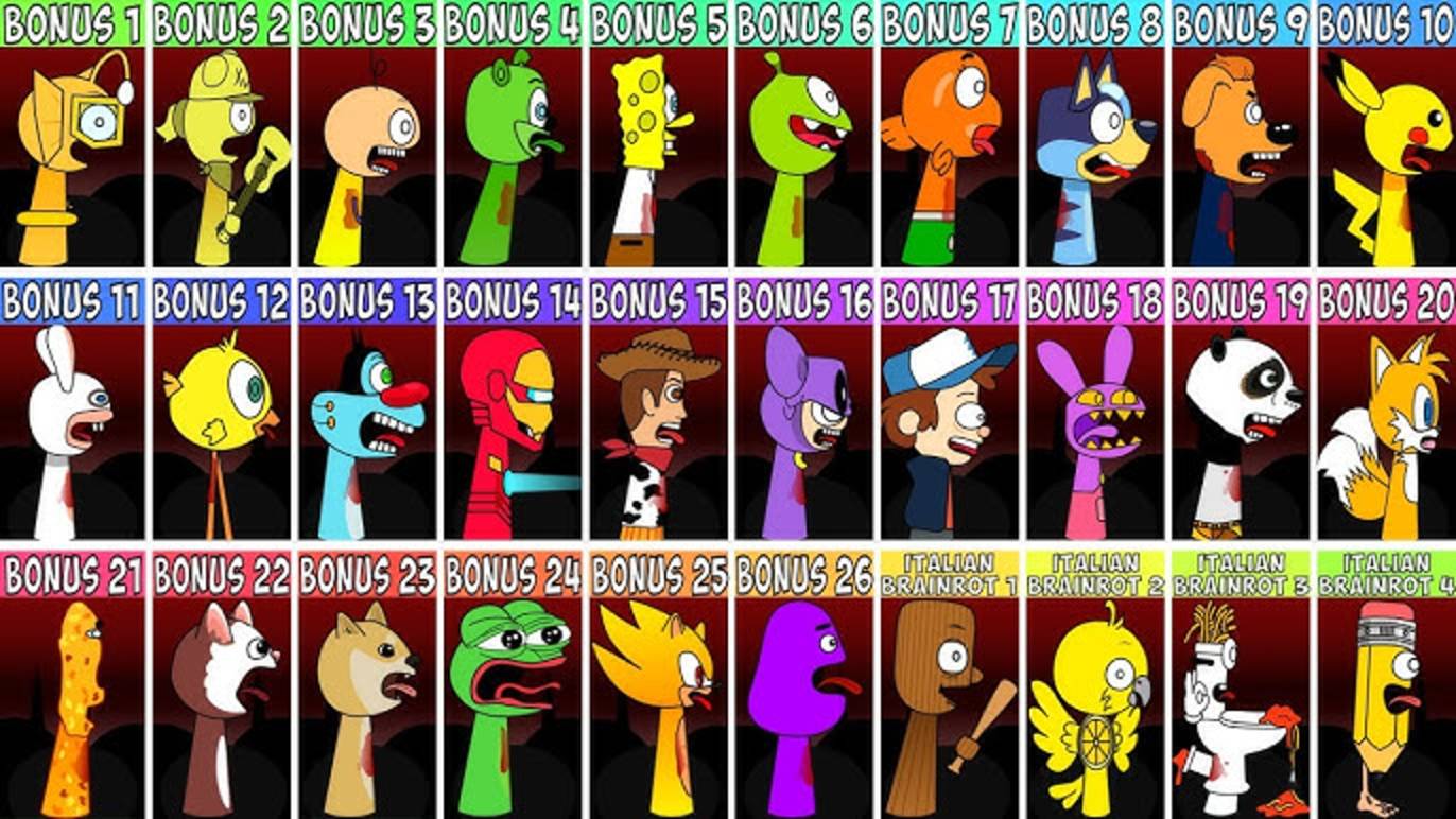 🌟 EVERY OC & BONUS Characters From Sprunki Wenda Treatment | Полная коллекция #sprunki #wenda смотреть онлайн