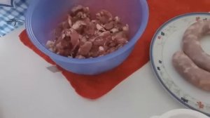 Колбаса рубленная запеченная Домашняя еда Кухня Рецепты