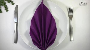 Лист. Сервировка Бумажных Салфеток На Стол. Как красиво сложить салфетку
