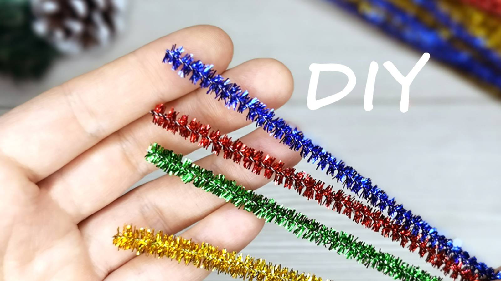 Новогодние поделки из синельной проволоки Мастер-класс синельной проволоки смотреть онлайн