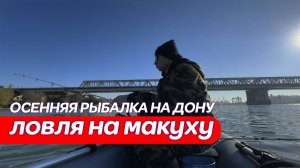 Осенняя рыбалка на макуху и червя / Ловля с лодки в Ростове на Дону на спиннинги / Карась, тарань