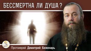 Откуда мы знаем, что ДУША БЕССМЕРТНА ?  Протоиерей Димитрий Беженарь