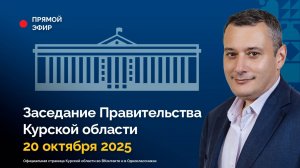Заседание Правительства Курской области. 20 октября 2025 года