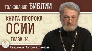 Книга пророка Осии. Глава 14. "Научиться разговаривать с Богом"  Священник Антоний Лакирев
