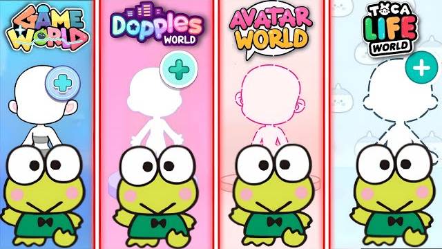 ВЕСЁЛЫЙ КЕРОППИ В 4 ИГРАХ! Создай самого озорного лягушонка Sanrio в Avatar World, Dopples смотреть онлайн
