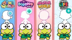 ВЕСЁЛЫЙ КЕРОППИ В 4 ИГРАХ! Создай самого озорного лягушонка Sanrio в Avatar World, Dopples