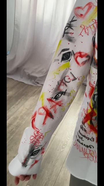 Роспись рубашки #кастом