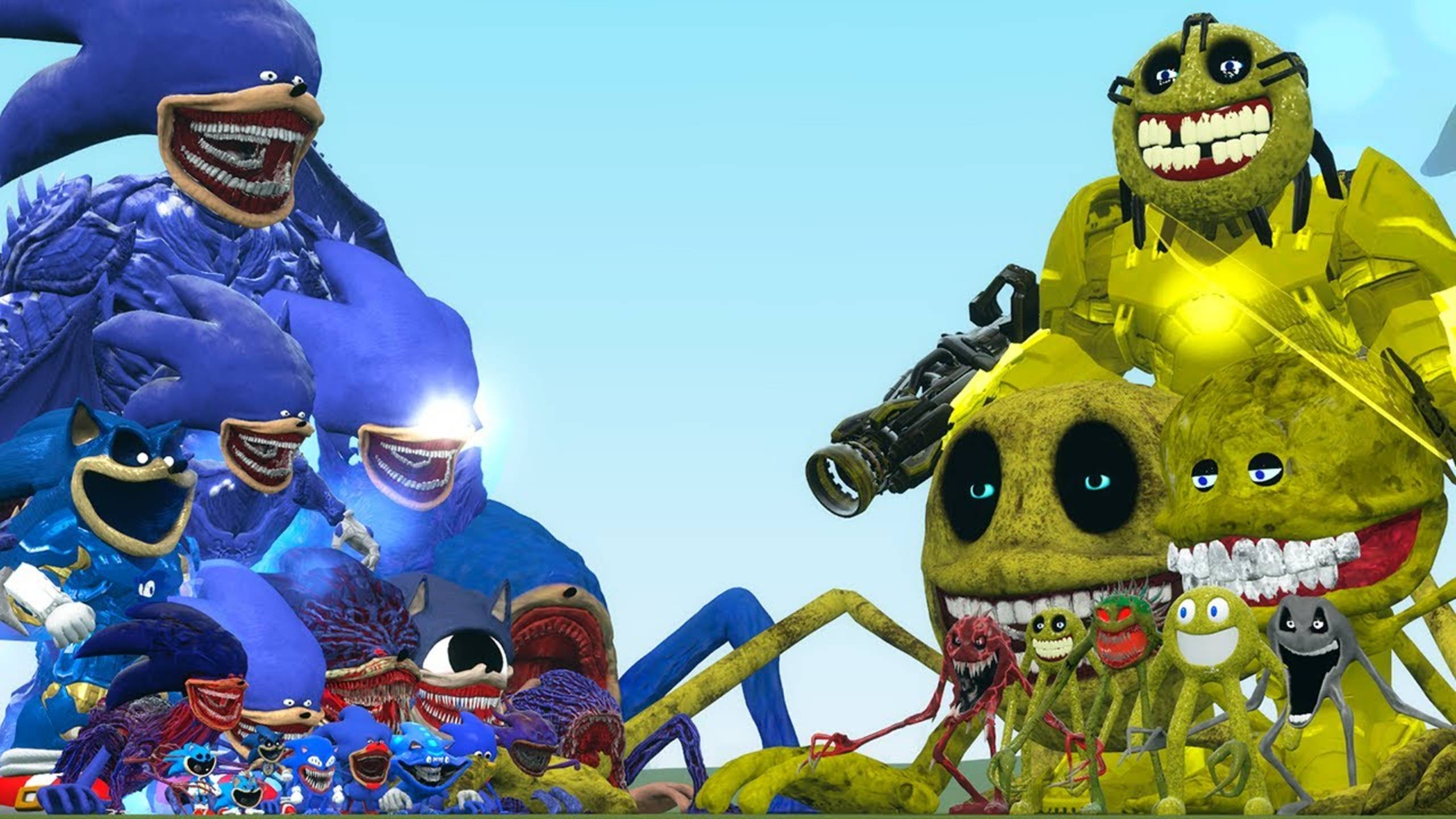 ⚡ ВСЯ семья Cthulhu Sonic Monsters ПРОТИВ Roblox Innyume Smileys — Эпичная битва! | Garry’s Mod смотреть онлайн