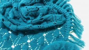 Шаль крупным узором крючком ✨ Попетельный МК  ✨