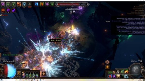 POE1 3.26 Thartus wave of convinction chaos ignite elementalist - T17 Ziggurat