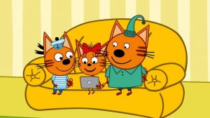 Поздравление с днём рождения девочке 4 года от героев мультфильма Три кота