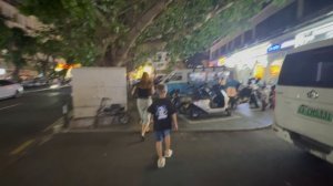 Вечерняя дорога от Sakaroku Dadonghai до отеля Ssaw  boutique hotel, небольшой обзор об ресторане