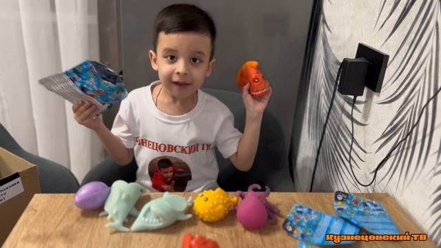 Распаковка крутых игрушек антистресс сбабам морские обитатели моя коллекция смотреть онлайн