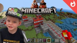 Большой взрыв монорельса в майнкрафт