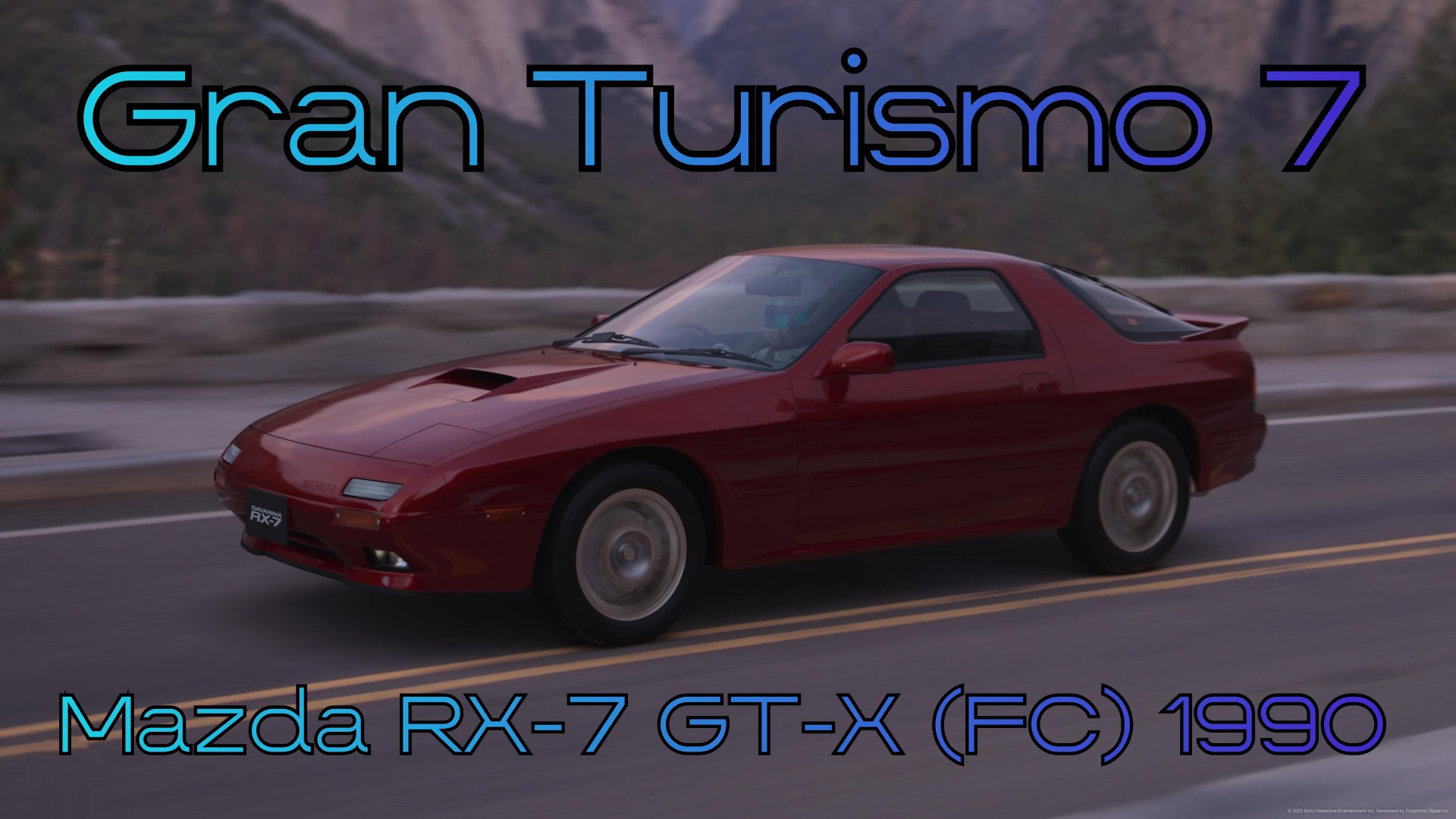 Mazda RX-7 GT-X (FC) 1990: Роторный Воин с Японским Акцентом в Gran Turismo 7. смотреть онлайн