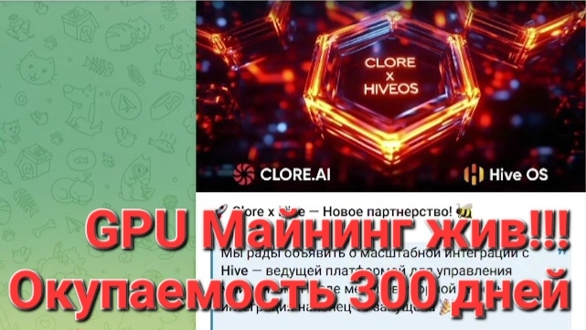 Clore.Ai добавление рига в два клика через hive os. Высокий доход от сдачи в аренду gpu смотреть онлайн