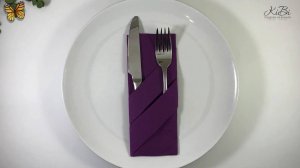 Классика. Как красиво сложить салфетку. Сервировка Бумажных Салфеток На Стол