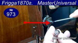 Как правильно собрать регулятор натяжения нити, пластина для освобождения тарелочек. Видео № 973.