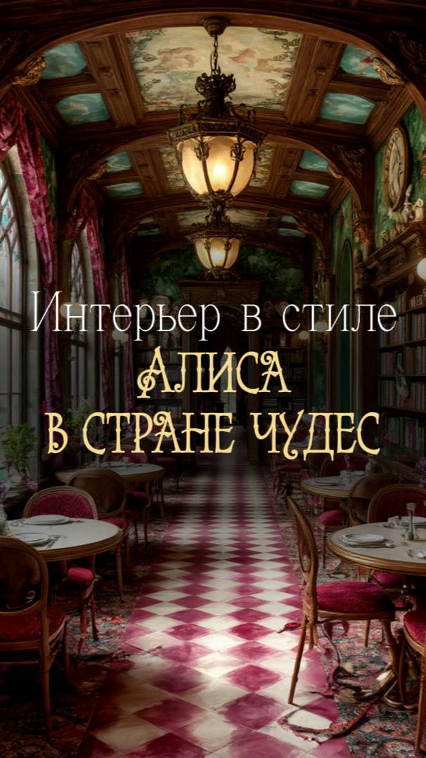 Интерьер в стиле Алиса в стране чудес смотреть онлайн