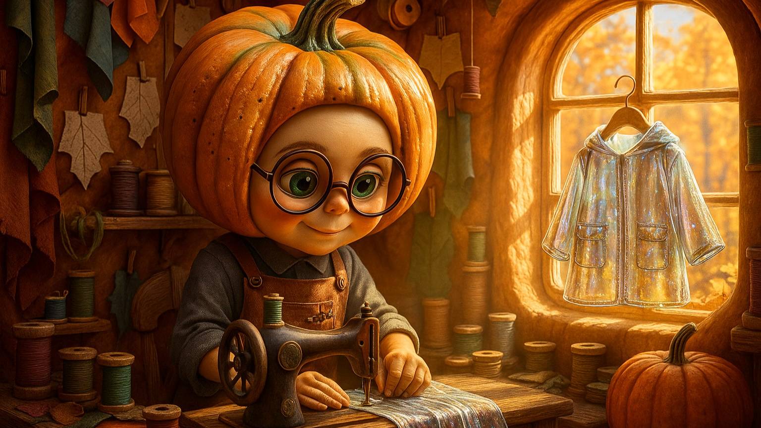 Хэллоуин по-русски! Тыквенное Царство! 2 серия!#ChatGPT #Sora #Reve #PixVerse #ИИмультфильмы #сцена