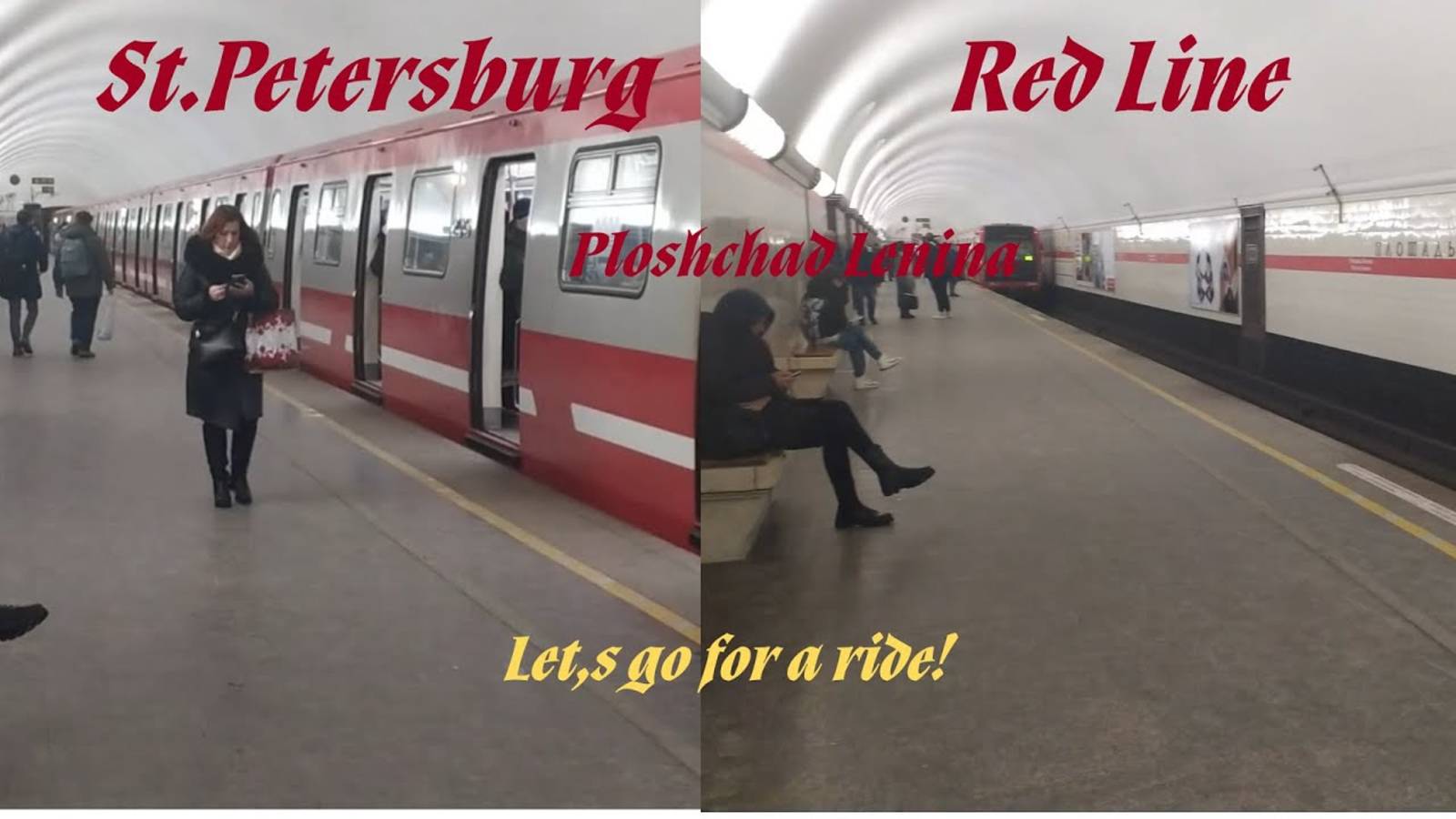 станция метро Площадь Ленина, Красная (Кировско-Выборгская) Линия, Ленинград (Санкт-Петербург) смотреть онлайн