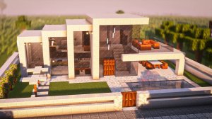 Как построить СОВРЕМЕННЫЙ ДОМ Особняк в #майнкрафт #постройки красивый дом