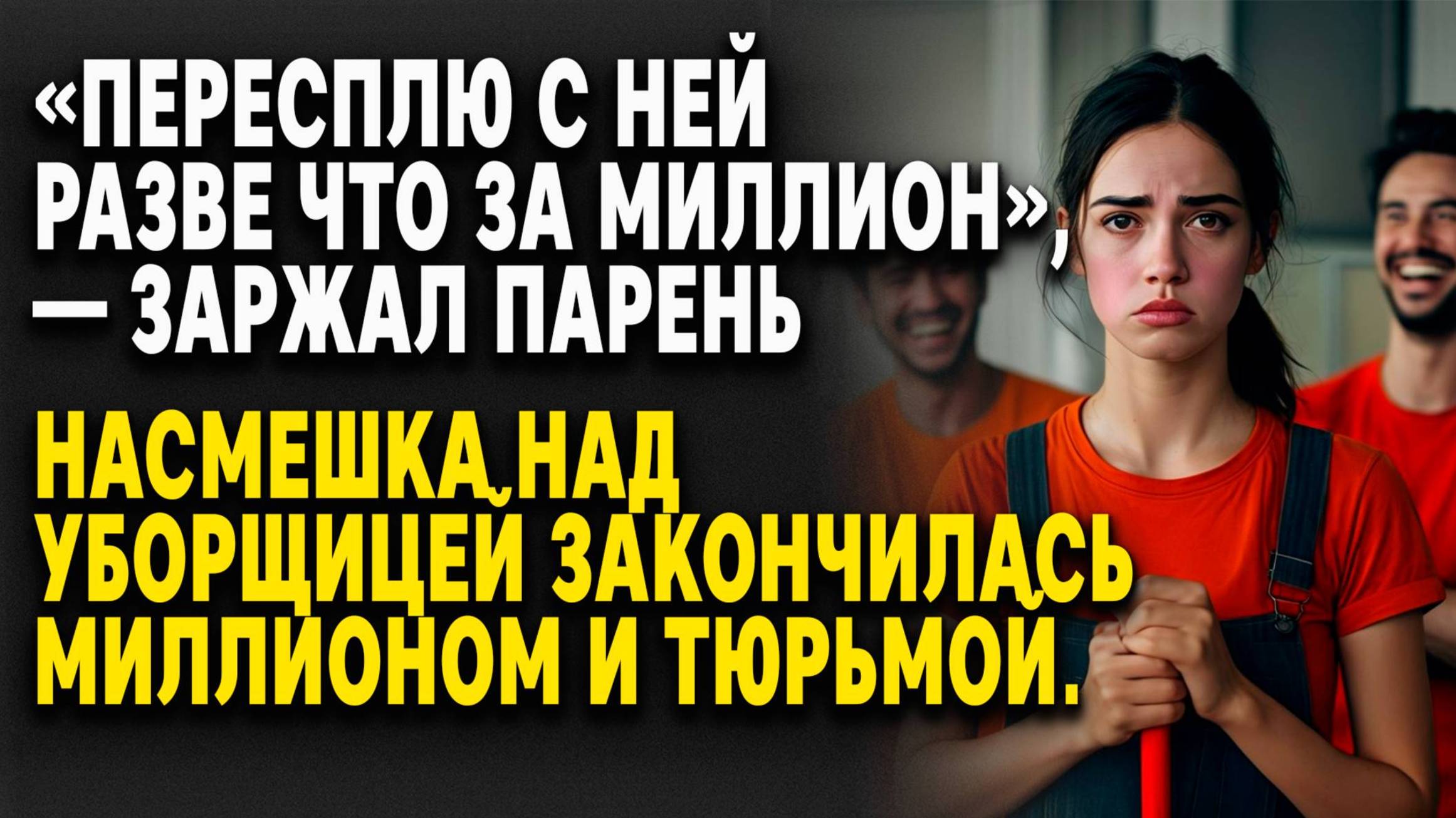 НАСМЕШКА над УБОРЩИЦЕЙ закончилась МИЛЛИОНОМ и тюремной камерой... Слушать историю смотреть онлайн